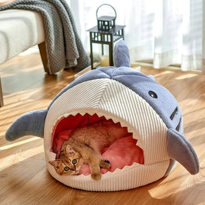 Luxury Plush Shark Pet Bed - Mi tienda