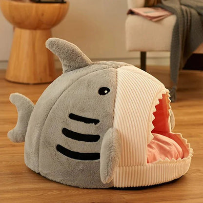 Luxury Plush Shark Pet Bed - Mi tienda