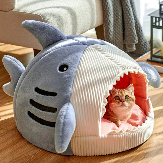 Luxury Plush Shark Pet Bed - Mi tienda