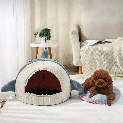 Luxury Plush Shark Pet Bed - Mi tienda