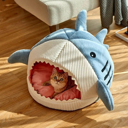 Luxury Plush Shark Pet Bed - Mi tienda