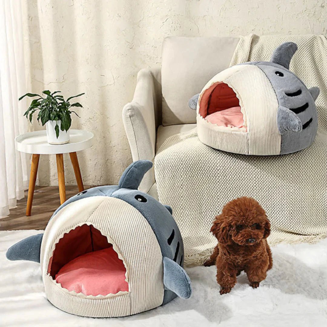 Luxury Plush Shark Pet Bed - Mi tienda