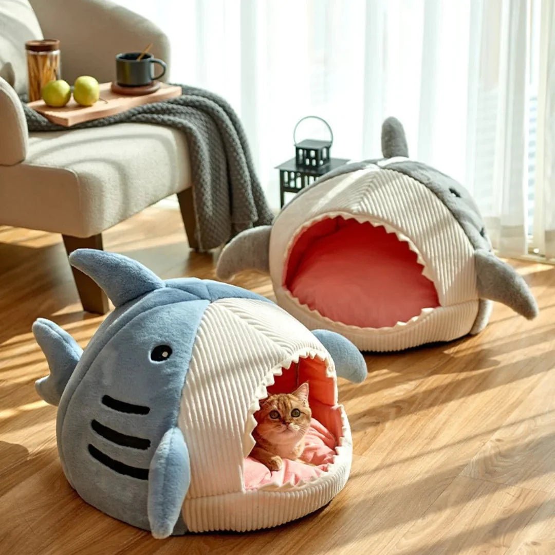 Luxury Plush Shark Pet Bed - Mi tienda